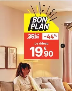 Bon Plan - Le Rideau offre à 19,9€ sur Leroy Merlin