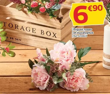 Piquet Roses Et Eucalyptus offre à 6,9€ sur Gifi