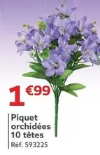 Piquet Orchidées 10 Têtes