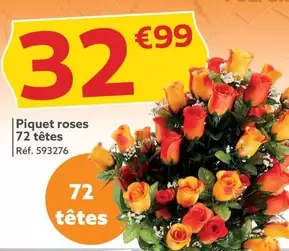 Piquet Roses 72 Tétes