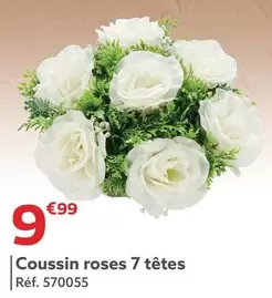 Coussin Roses 7 Têtes