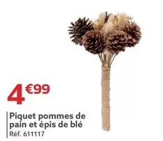 Piquet Pommes De Pain Et Épis De Blé