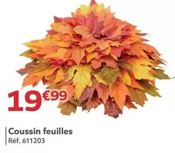 Coussin Feuilles