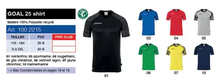 Goal 25 Shirt offre à 35€ sur uhlsport