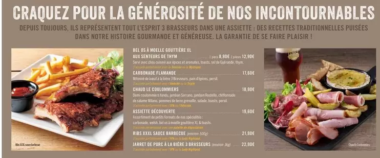 Craquez Pour La Généroisité De Nos Incontournables offre à 8,9€ sur Les 3 brasseurs