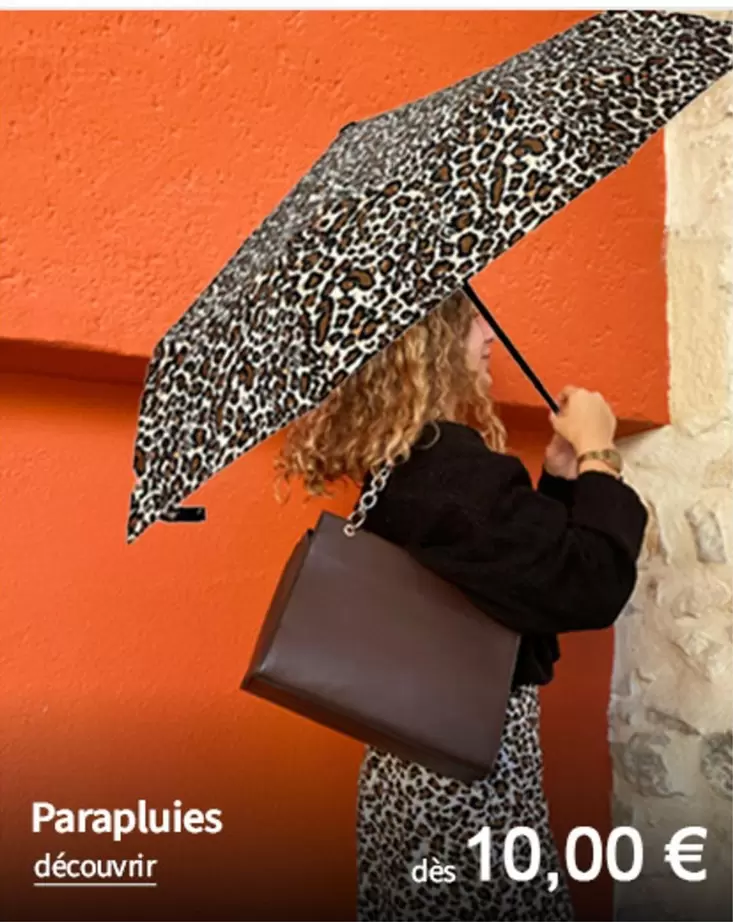 Parapluies offre à 10€ sur Bleu Cerise