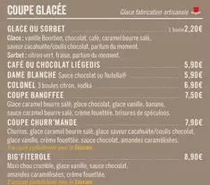 Coupe Glacée offre à 2,2€ sur Les 3 brasseurs