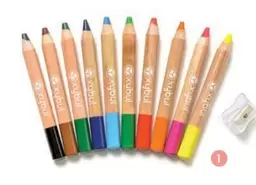 10 Crayons Des Petits + Taille Crayons offre à 12,99€ sur Oxybul