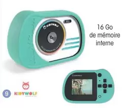 Kibywolf - Appareil Photo Vert Kidycam offre à 69,99€ sur Oxybul