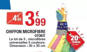 Otokit - Chiffon Microfibre offre à 3,99€ sur Carrefour