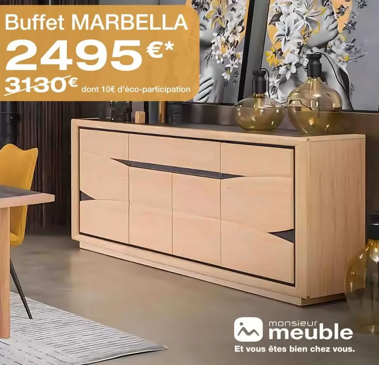 Buffet Marbella offre à 2495€ sur monsieur meuble