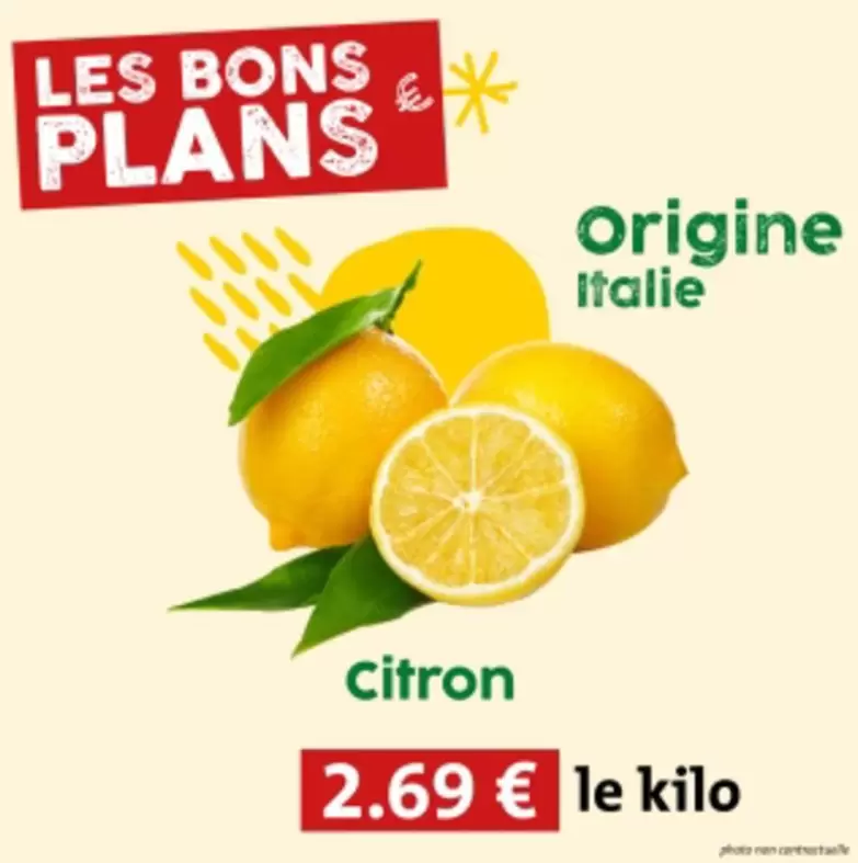 Citron offre à 2,69€ sur So.bio