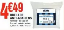 Oreiller Anti-acariens