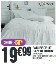 Kokoon - Parure De Lit Gaze De Coton