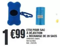 Etui Pour Sac À Déjection + Recharge De 20 Sacs