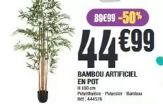 Bambou Artificiel En Pot