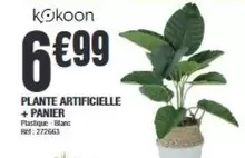 Kokoon - Plante Artificielle + Panier