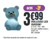 Ourson Veilleuse Led