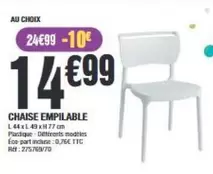 Chaise Empilable