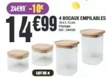 4 Bocaux Empilables