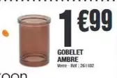 Gobelet Ambre