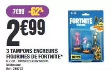 3 Tampons Encreurs Figurines De Fortnite