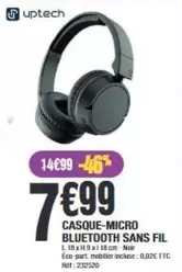 uptech - Casque-micro Bluetooth Sans Fil