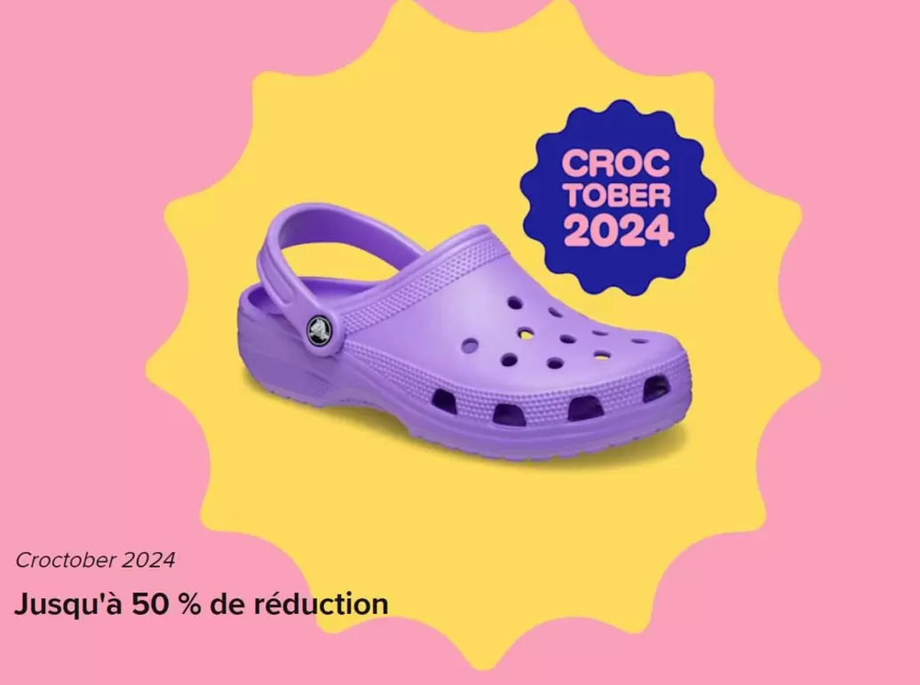 Croccher - Jusqu'a 50% De Reduction offre sur Crocs