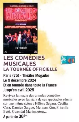 Les Comedies Musicales offre sur Carrefour Contact