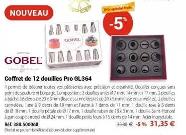 Gobel - Coffret De 12 Douilles Pro Gl364 offre à 31,35€ sur Mathon