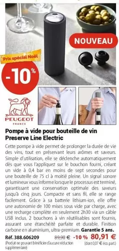 Pompe À Vide Pour Bouteille De Vin Preserve offre à 80,91€ sur Mathon