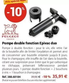 Peugeot - Pompe Double Fonction Epivac Duo offre à 35,91€ sur Mathon