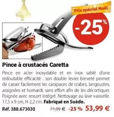 Pince À Crustacés Caretta offre à 53,99€ sur Mathon