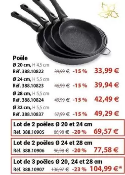 Mathon - Poêle offre à 33,99€ sur Mathon