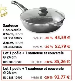 Mathon - Sauteuse + Couvercle offre à 45,59€ sur Mathon