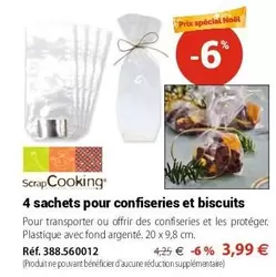 Scrapcooking - 4 Sachets Pour Confiseries Et Biscuits offre à 3,99€ sur Mathon