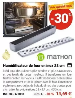 Mathon - Humidificateur De Four En Inox offre à 14,69€ sur Mathon