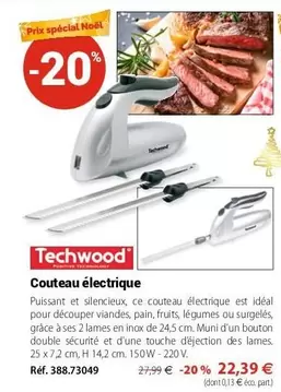 Techwood - Couteau Électrique offre à 22,39€ sur Mathon