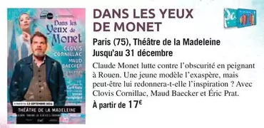 Dans Les Yeux De Monet offre à 17€ sur Carrefour City