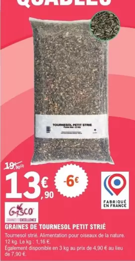 Graines De Tournesol Petit Sthé offre à 13,9€ sur E.Leclerc Brico