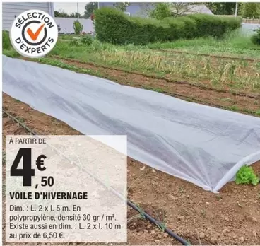 Voile D'hivernage offre à 4,5€ sur E.Leclerc Brico