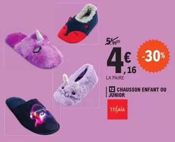 Chausson Enfant Ou offre à 4,16€ sur E.Leclerc