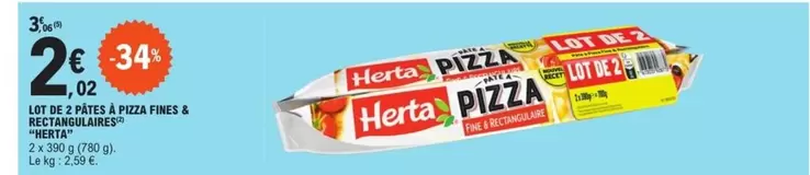 Herta - Lete Pizza Pizza Pizza offre à 2,02€ sur E.Leclerc