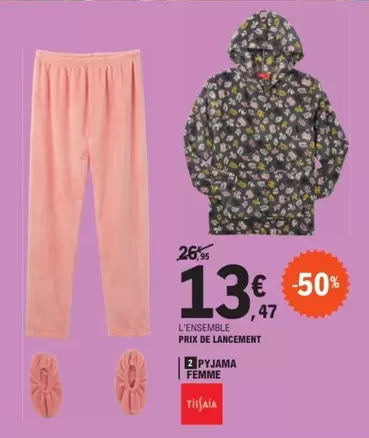 Pyjama Femme offre à 13,47€ sur E.Leclerc