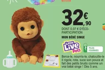 Pouce - Mon Bébé Singe offre à 32,9€ sur E.Leclerc