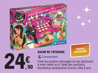 Clementoni - Salon De Tatouage offre à 24,9€ sur E.Leclerc