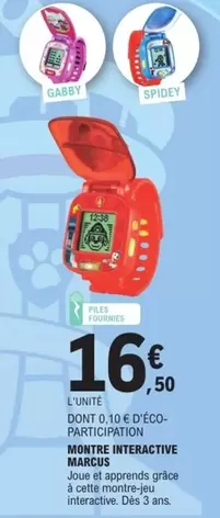 Montre Interactive offre à 16,5€ sur E.Leclerc