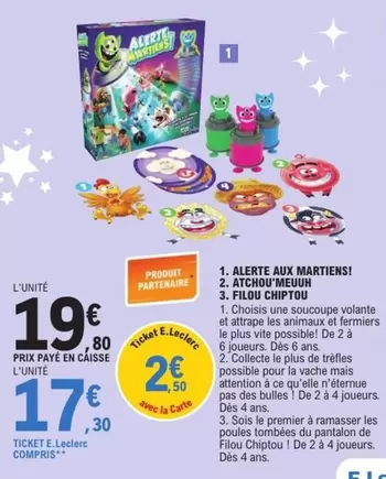 E.Leclerc - Alerte Aux Martinesi offre à 19,8€ sur E.Leclerc