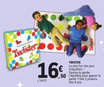 Twister offre à 16,5€ sur E.Leclerc