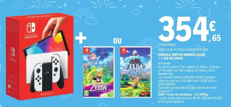 Nintendo - Le Refrigerateur Combine offre à 354,65€ sur E.Leclerc